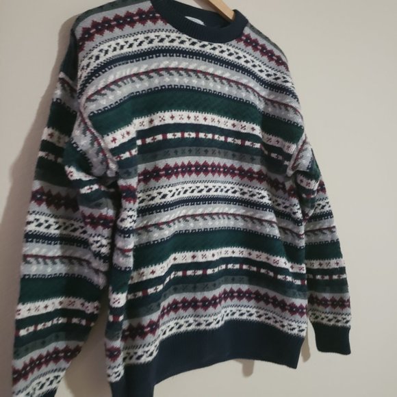 Vintage Cape Isle Knitters Crewneck Sweater L - Picture 3 of 6